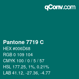 Code couleur: Pantone 7719 C | qconv.com