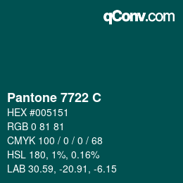 Color code: Pantone 7722 C | qconv.com