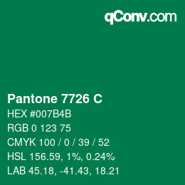 カラーコード: Pantone 7726 C | qconv.com