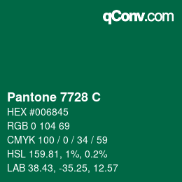 カラーコード: Pantone 7728 C | qconv.com