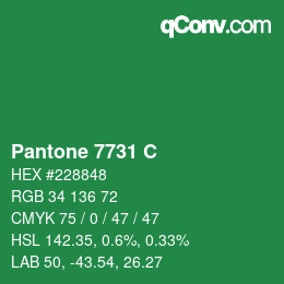 Color code: Pantone 7731 C | qconv.com