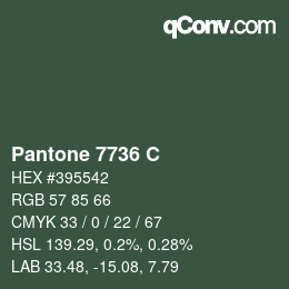 カラーコード: Pantone 7736 C | qconv.com