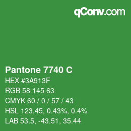 Farbcode: Pantone 7740 C | qconv.com