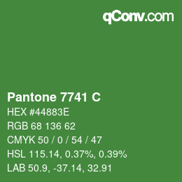 カラーコード: Pantone 7741 C | qconv.com