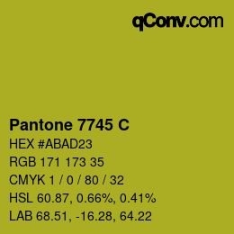 Código de color: Pantone 7745 C | qconv.com