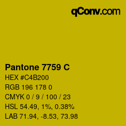颜色代码: Pantone 7759 C | qconv.com