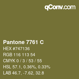 Farbcode: Pantone 7761 C | qconv.com