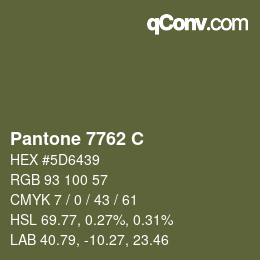 カラーコード: Pantone 7762 C | qconv.com