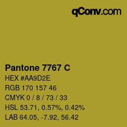 Farbcode: Pantone 7767 C | qconv.com