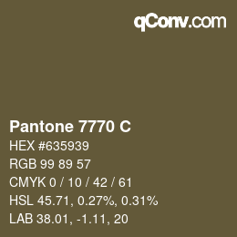 Color code: Pantone 7770 C | qconv.com