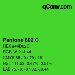 Código de color: Pantone 802 C | qconv.com