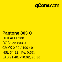 Code couleur: Pantone 803 C | qconv.com