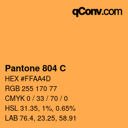 Código de color: Pantone 804 C | qconv.com