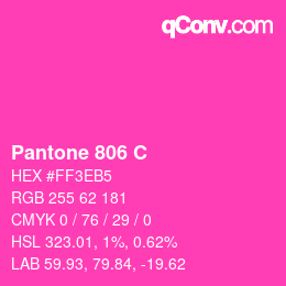 Farbcode: Pantone 806 C | qconv.com