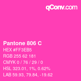Color code: Pantone 806 C | qconv.com