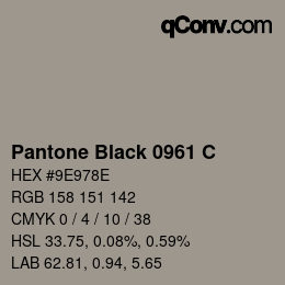 Color code: Pantone Black 0961 C | qconv.com
