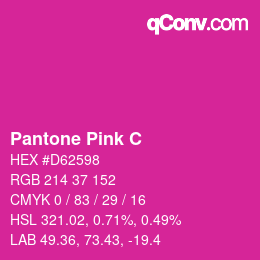 Color code: Pantone Pink C | qconv.com
