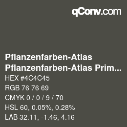 Farbcode: Pflanzenfarben-Atlas - Pflanzenfarben-Atlas Primelgelb U/1-1-7 | qconv.com