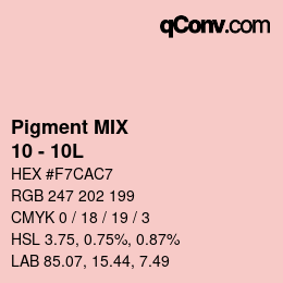 カラーコード: Pigment MIX - 10 - 10L | qconv.com