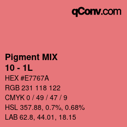 カラーコード: Pigment MIX - 10 - 1L | qconv.com