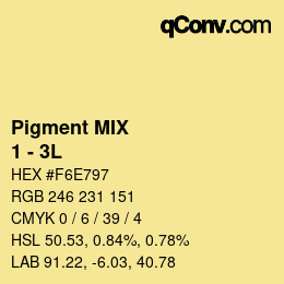 カラーコード: Pigment MIX - 1 - 3L | qconv.com