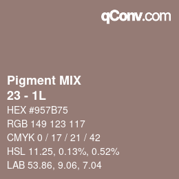 カラーコード: Pigment MIX - 23 - 1L | qconv.com