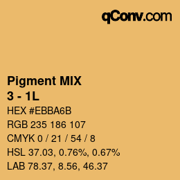 カラーコード: Pigment MIX - 3 - 1L | qconv.com