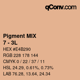 カラーコード: Pigment MIX - 7 - 3L | qconv.com