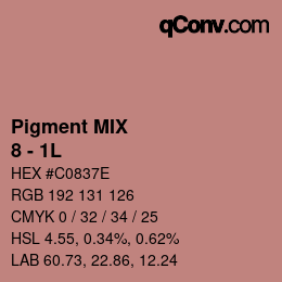 カラーコード: Pigment MIX - 8 - 1L | qconv.com