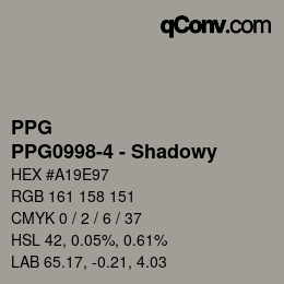 Farbcode: PPG - PPG0998-4 - Shadowy | qconv.com