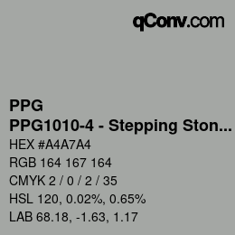 Color code: PPG - PPG1010-4 - Stepping Stone | qconv.com
