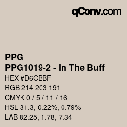 Farbcode: PPG - PPG1019-2 - In The Buff | qconv.com