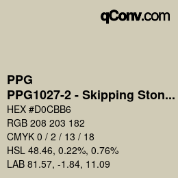 Color code: PPG - PPG1027-2 - Skipping Stone | qconv.com