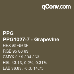 Farbcode: PPG - PPG1027-7 - Grapevine | qconv.com