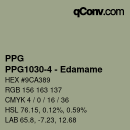Color code: PPG - PPG1030-4 - Edamame | qconv.com