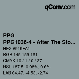 Color code: PPG - PPG1036-4 - After The Storm | qconv.com