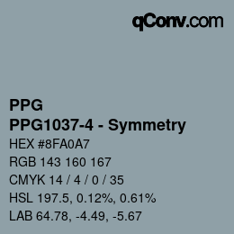 Farbcode: PPG - PPG1037-4 - Symmetry | qconv.com