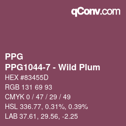 Farbcode: PPG - PPG1044-7 - Wild Plum | qconv.com