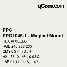 Código de color: PPG - PPG1045-1 - Magical Moonlight | qconv.com
