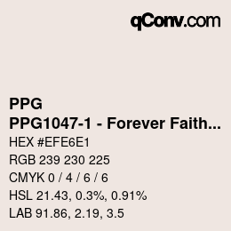 Color code: PPG - PPG1047-1 - Forever Faithful | qconv.com