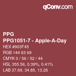 Code couleur: PPG - PPG1051-7 - Apple-A-Day | qconv.com