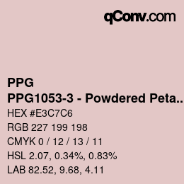 Farbcode: PPG - PPG1053-3 - Powdered Petals | qconv.com