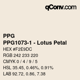 Farbcode: PPG - PPG1073-1 - Lotus Petal | qconv.com