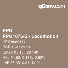 Farbcode: PPG - PPG1076-5 - Locomotion | qconv.com