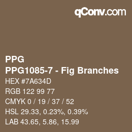 Color code: PPG - PPG1085-7 - Fig Branches | qconv.com