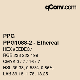 Farbcode: PPG - PPG1088-2 - Ethereal | qconv.com