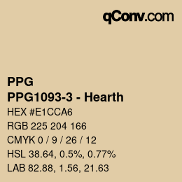 Color code: PPG - PPG1093-3 - Hearth | qconv.com