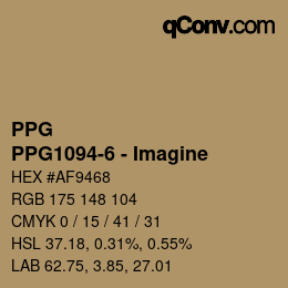 Color code: PPG - PPG1094-6 - Imagine | qconv.com