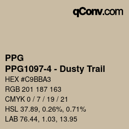 Color code: PPG - PPG1097-4 - Dusty Trail | qconv.com