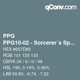 Farbcode: PPG - PPG10-02 - Sorcerer´s Spell | qconv.com